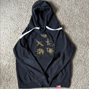 Nintendo Legend of Zelda Breath of the Wild Official Hoodie Grey Men’s L